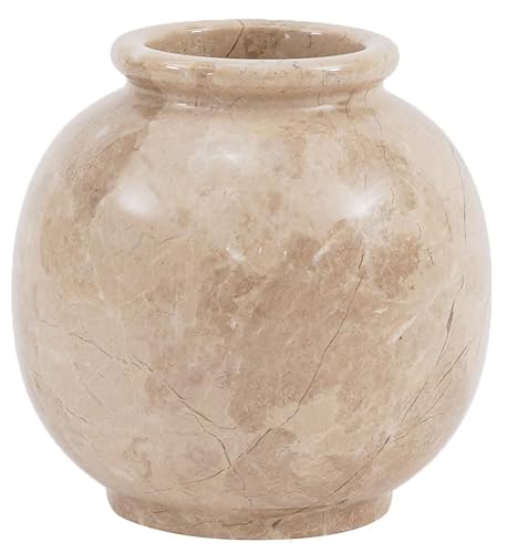 SPESHSTONES Marble Flower Vase 5 Inch Handmade Verona Stone Decorative