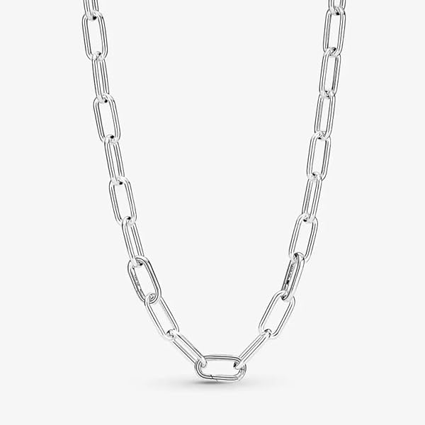 PANDORA Link Chain Necklace - Compatible with PANDORA ME Charms - Gift for Her - Stunning Women's Jewelry - Sterling Silver - With Gift Box - 17.7" - Image 3