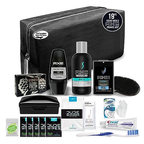 Convenience Kits International Men's Premium Travel Kit featuring Dude Wipes, Black - Image 3