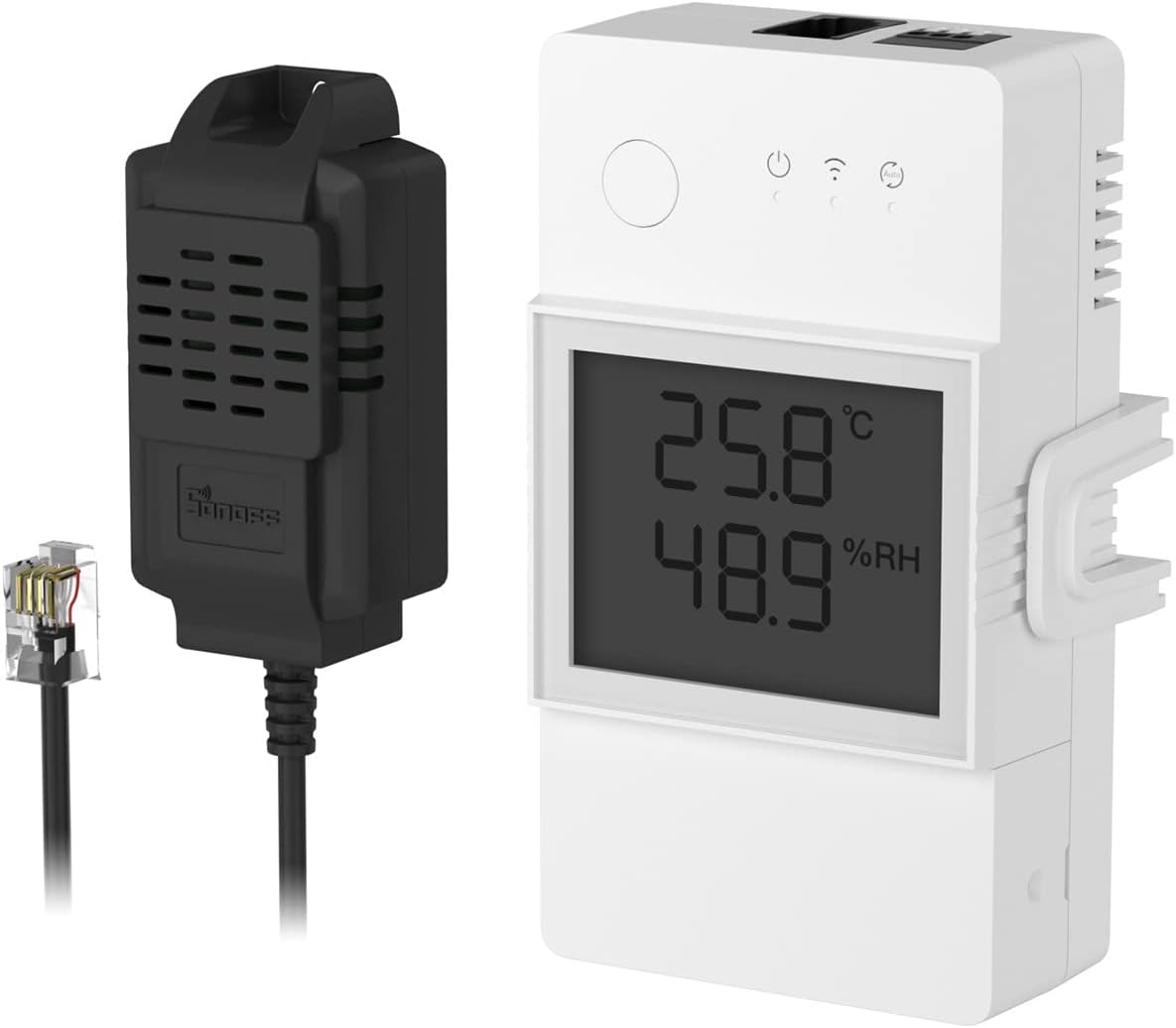 SONOFF THR316D WiFi Smart Switch with Temperature Monitoring,Compatible with Alexa & Google Assistant(with THS01)