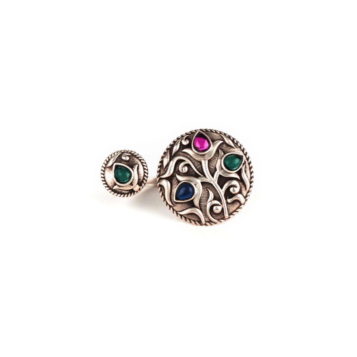 Shaya by CaratLane Feeling Sundar Oxidised Top Open Ring in 925 Silver (B0BGP4MHXT) Amazon Price History, Amazon Price Tracker