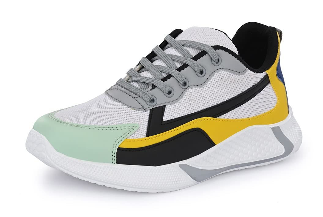 MACTREE Men Sneakers (Black-Yellow, Numeric_6) (B0BW91HYW2) Amazon Price History, Amazon Price Tracker
