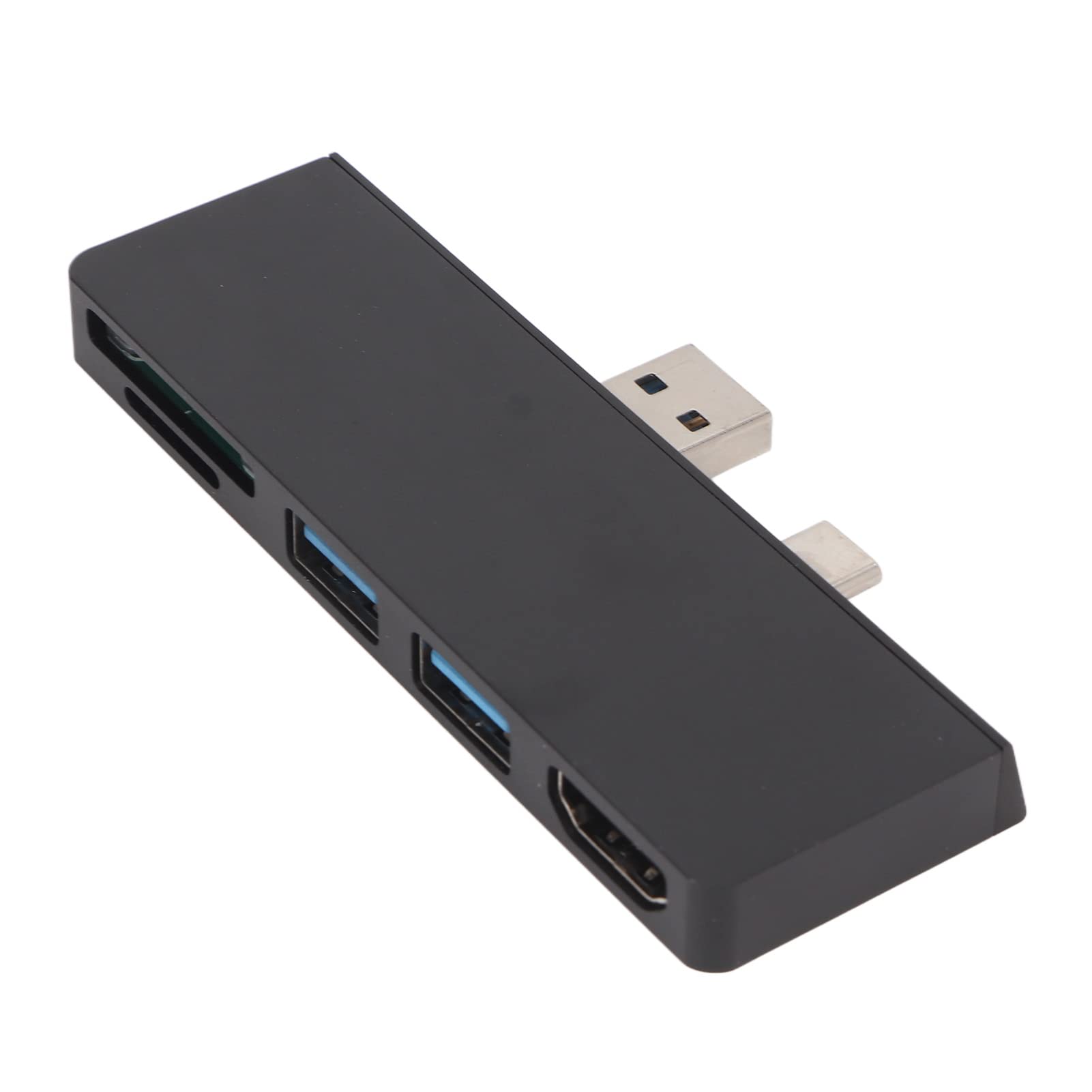 Hub USB-C 5 en 2 Pro 7 en aluminium noir haute finition - 8