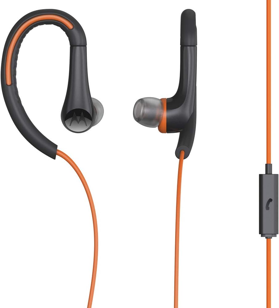 Motorola Earbuds, Sport Water Resistant In-Ear Headphones - Flame (SH008 FL)
