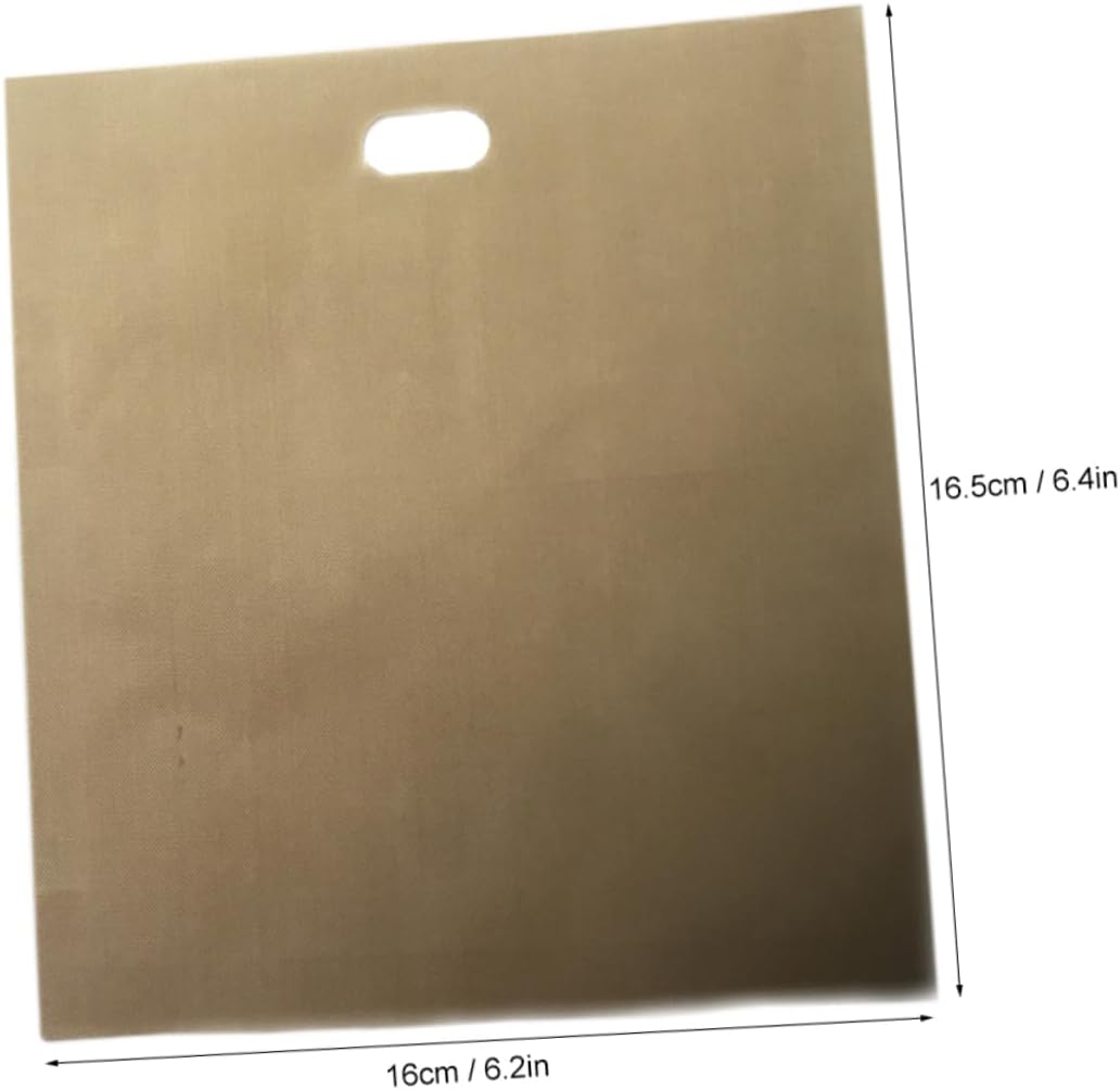 Non Stick Reusable Toaster Bags 4 Pack Coated for Sandwiches