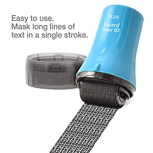 Image of Guard Your ID Wide Advanced Roller 2.0 Identity Theft Prevention Security Stamp Turquoise