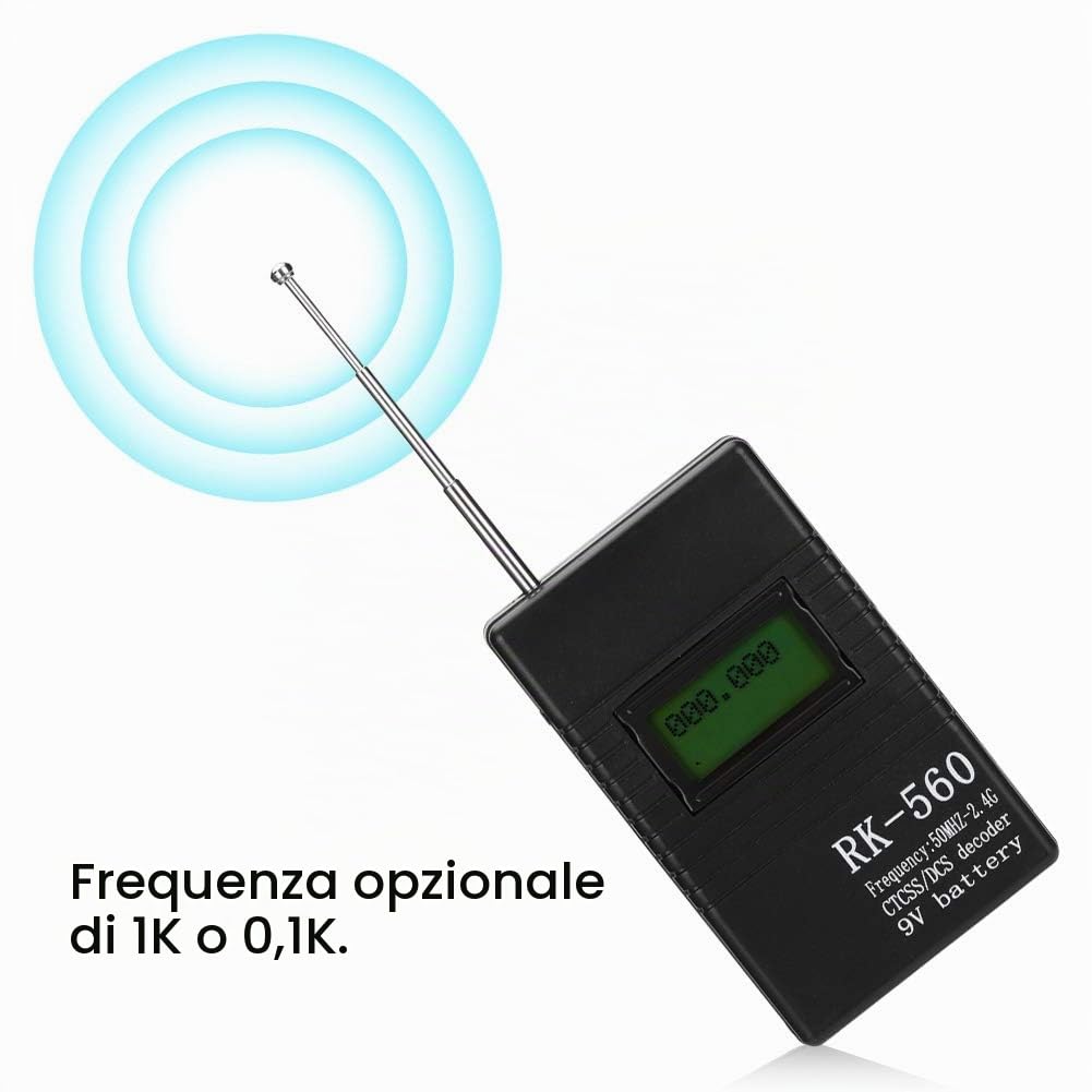 Misuratore di Frequenza Accurato RK560 50 MHz 2,4 GHz Misuratore di Frequenza Portatile Portatile per Test di Radiofrequenza Rk 560 Rike Rk 560 RK560 Palmare Portatile Accurato