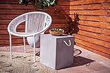 Deco 79 77418 Outdoor Accent Table, Grey