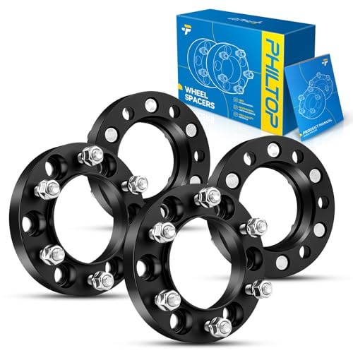 Image of PHILTOP 6x5.5 Hub-Centric Wheel Spacers 1 inch for Toyota Sequoia