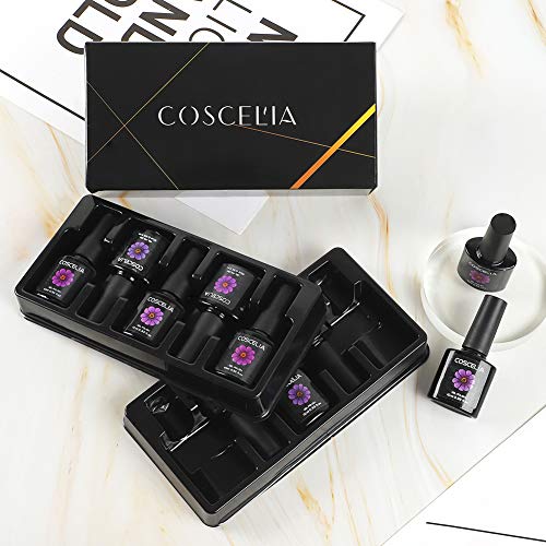 Coscelia 20 Colors Soak Off Gel Nail Polish Set 10ml/ Bottle Nail Gel Polish Manicure Kit