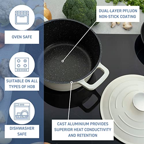 Commichef XR-720CR 20cm Cast Aluminium Round Casserole Dish - Image 4