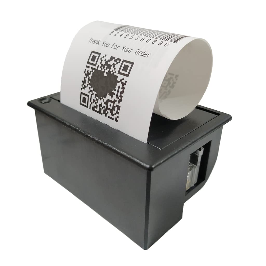 Micro Thermal Printer 5~9V Embedded Thermal Receipt Printer Serial Port Microcontroller Secondary Development MCU Printing Module TTL/RS232