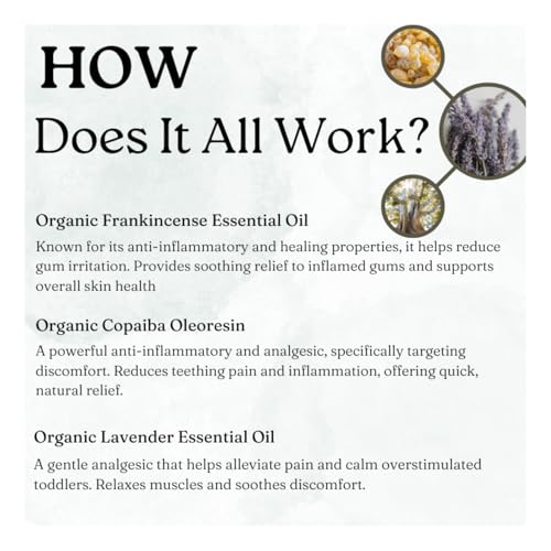 natural teething relief roller with organic essential oils 3 months made with jojoba oil chamomile lavender frankincense