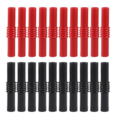 20 piezas Adaptador Banana 4mm Hembra a Hembra Aislado miniatura 1