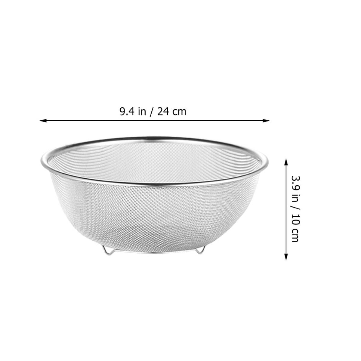 Set di Scolapasta in Acciaio Inox per Frutta e Verdura Filtro Fine, Design Semplice che Risparmia ed Energia, per Lavare e Drenare