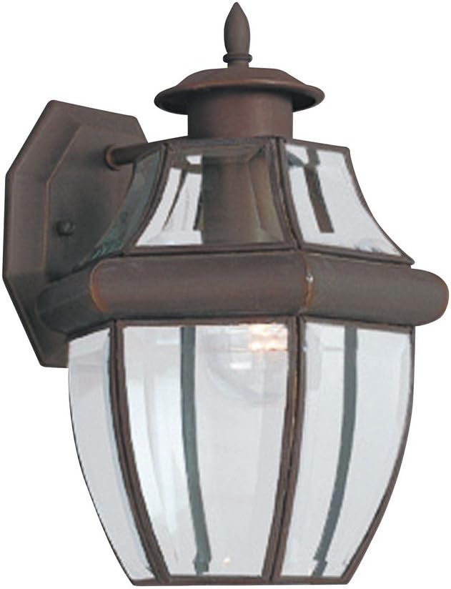 Generation Lighting 8038-71 Lancaster Traditional One - Light Outdoor Wall Lantern Outside Fixture, Antique Bronze Finish, 1-Light, cETL Listed, Safety Rated for Wet Locations