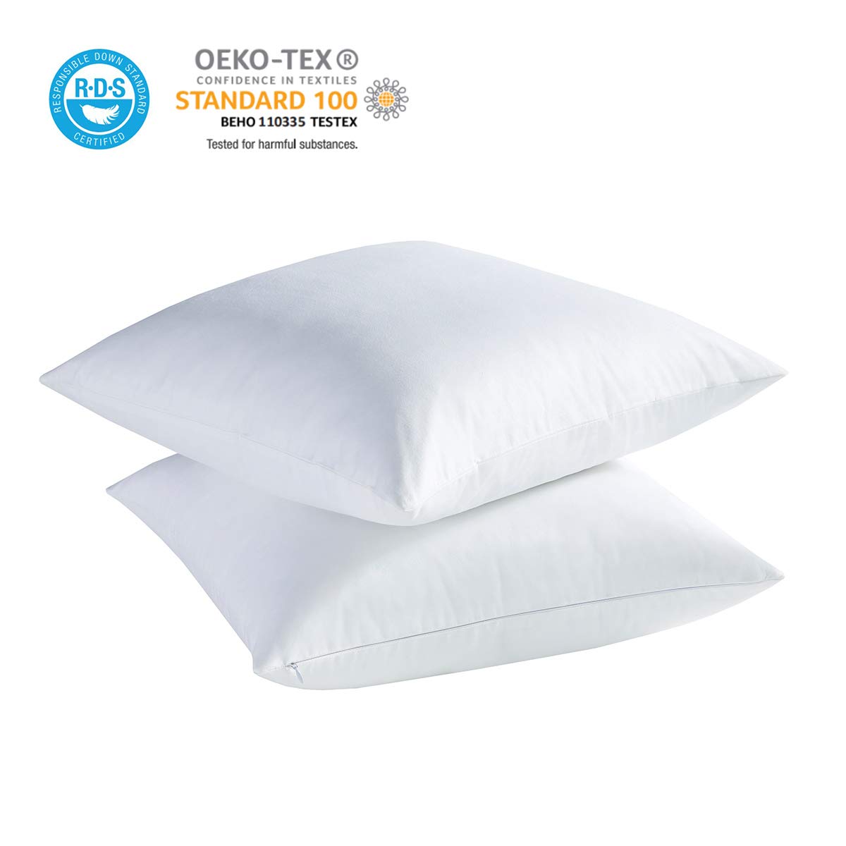 feather proof pillow protector 18x18