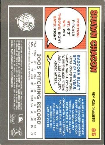 Miniatura 2 de 2006 Bazooka #85 Shawn Chacon MLB Baseball Trading Card