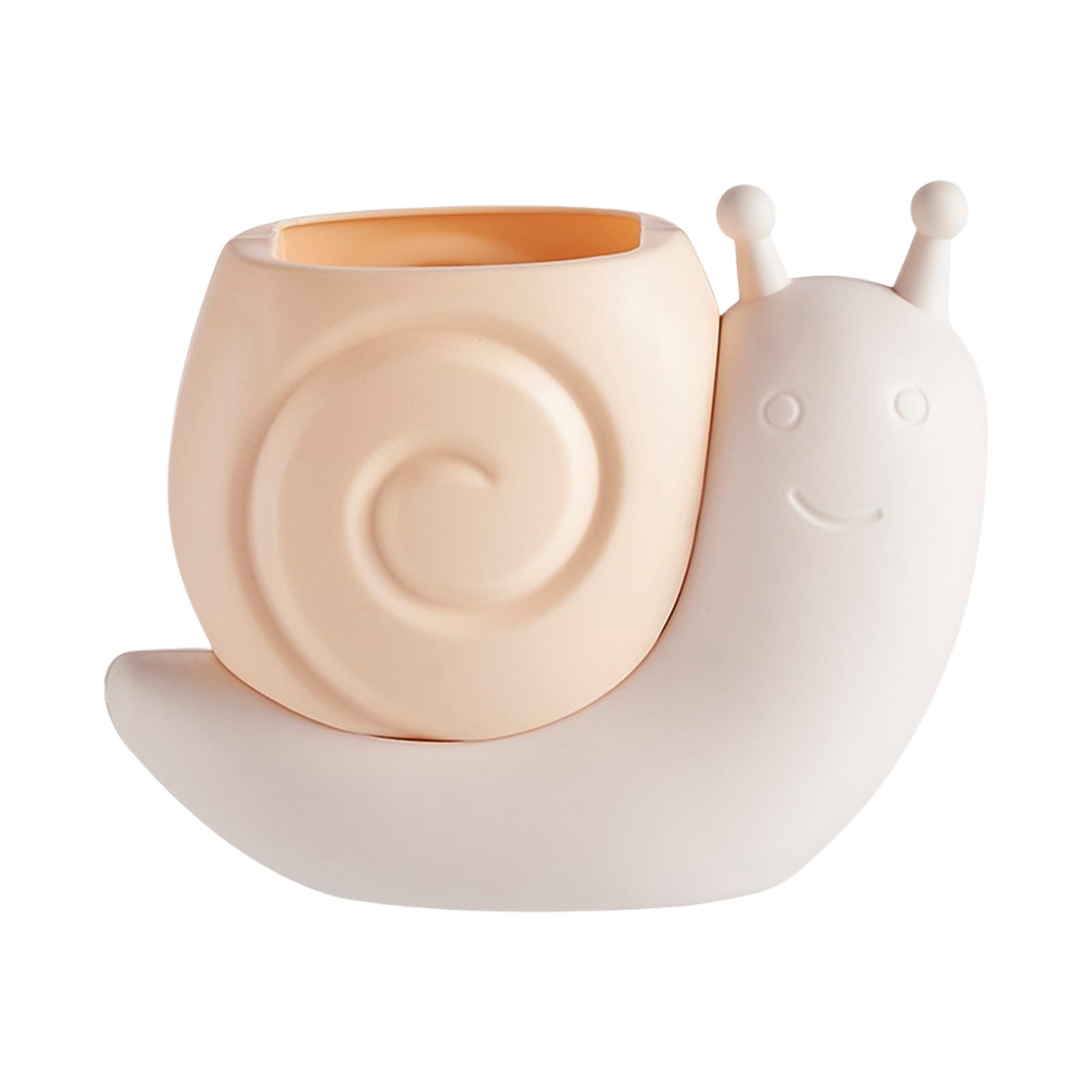 HDOYTXXM Snail Design Desktop Pen Container with Multiple Compartments Cup for School and Home Desk Pencil