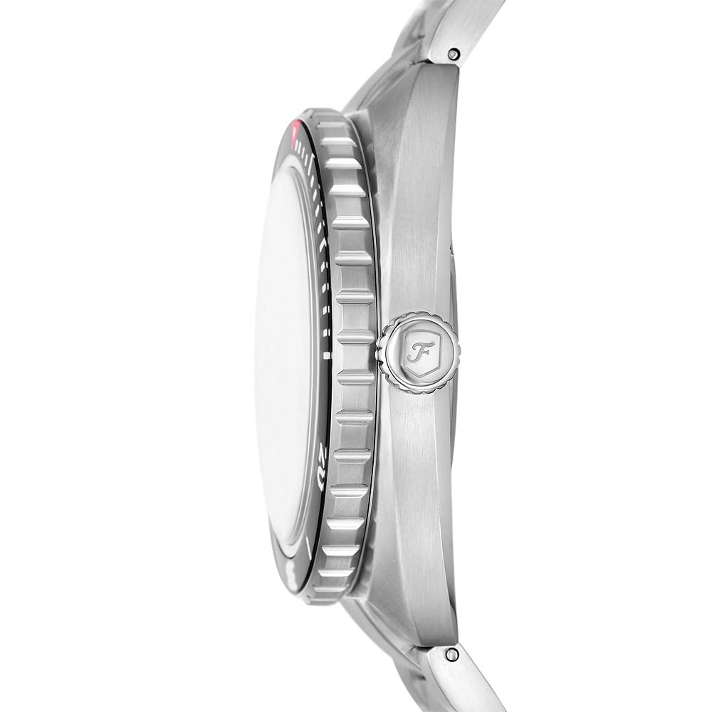 Fossil Orologio Breaker da uomo, movimento al quarzo a tre lancette con data e cinturino in acciaio inossidabile o silicone