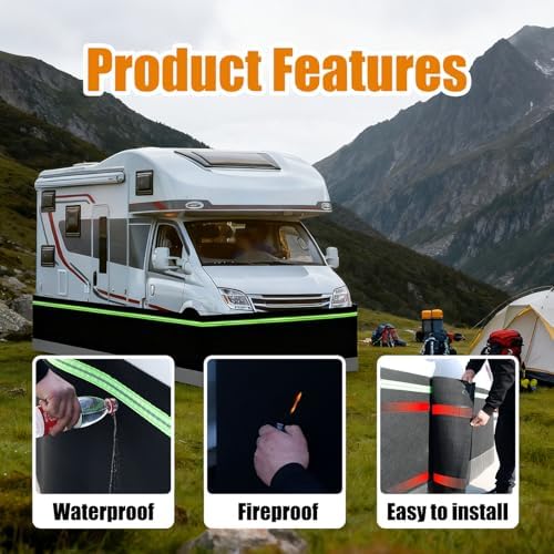 Portable Winter Car Skirt Set - Customizable Lengths 11-34m, Windproof & Snowproof, Ideal for Travel Trailers, SUVs & Cars, 2.6ft Height, Perfect for Cold Weather Protection