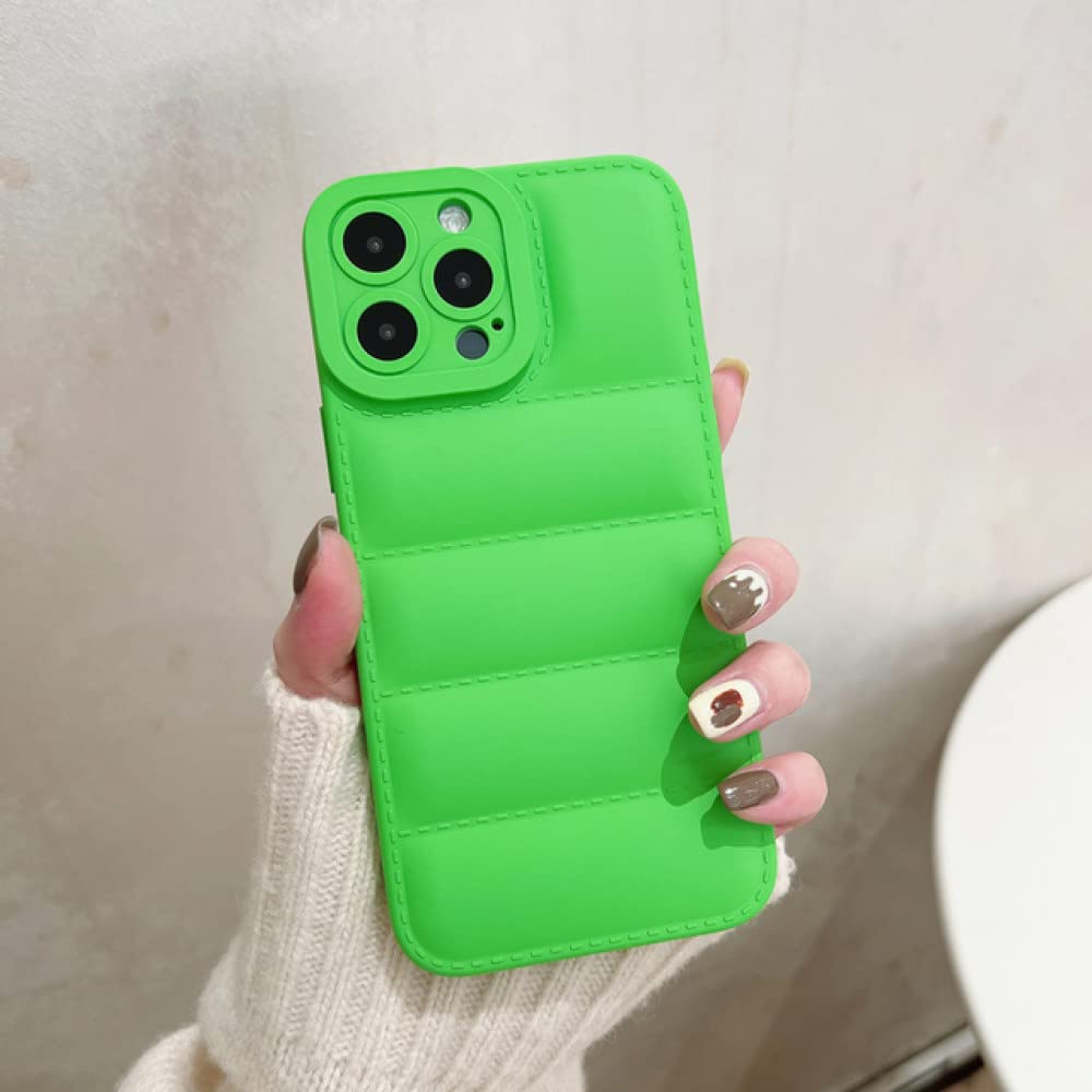 Luxury Leather Down Jacket The Puffer Phone Case For iPhone 14 13