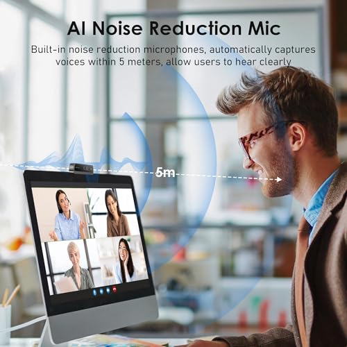 Image of 1080P Webcam with Built-in Microphone, W2N Web Cam, Privacy Cover, 75 FOV, Noise Cancellation, Plug & Play Web Camera for Computer, USB Webcam for Pc, Laptop, Desktop, Mac
