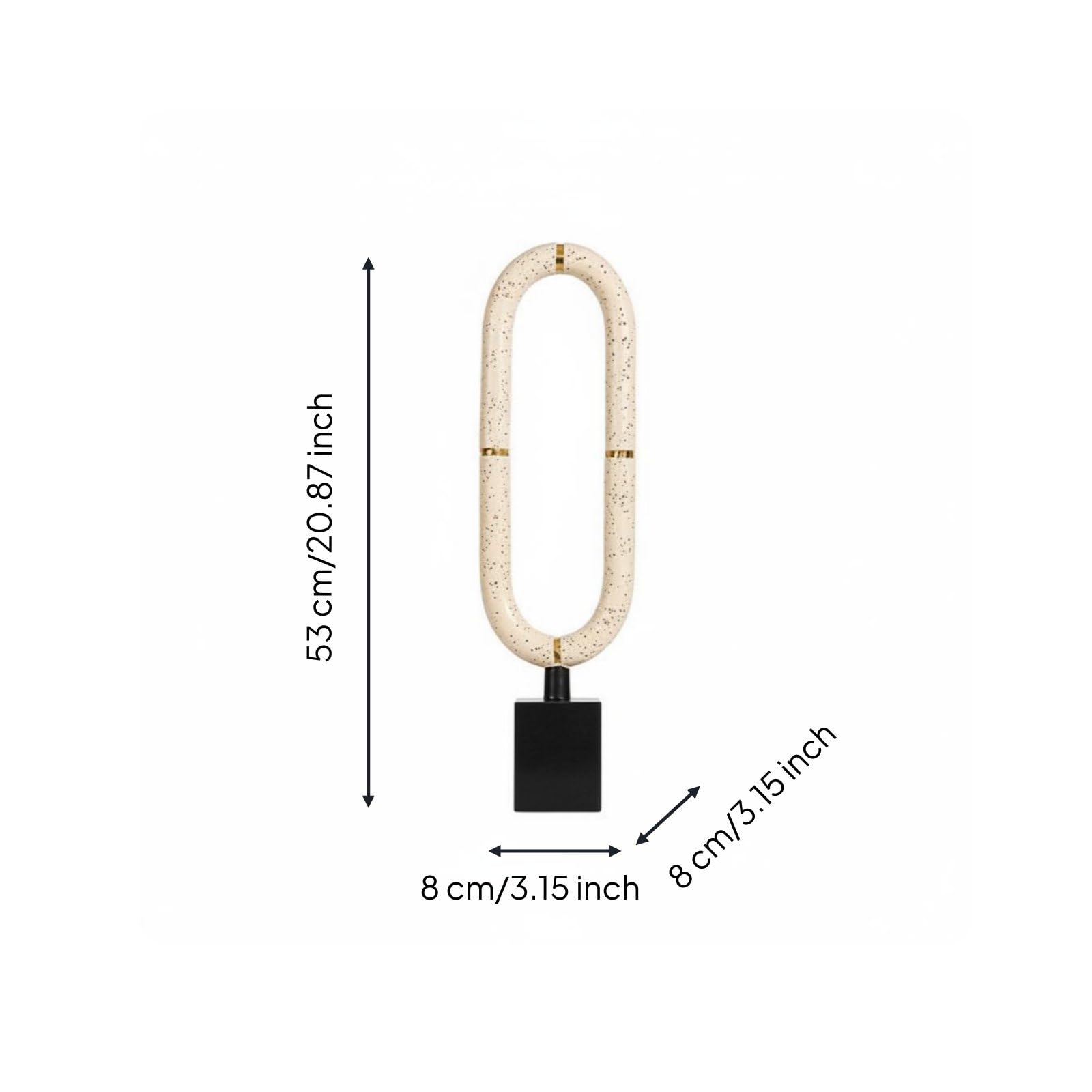 MagiDeal Scultura da Tavolo Scultura Decorazione Casa Ornamento Resina Statua con Base Opaca E Silhouette Rilassata Adatta per Consolle Credenza Reception Camera Giorno, Grande