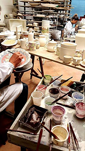 Hand-Painted Italian Ceramic Utensil Holder with Tuscan Rooster Design - Authentic Art Pottery from Italy - Image 5