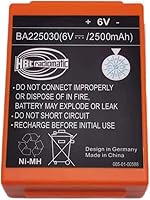 Vista 7 de BALOLO BA225030 - Batería recargable Ni-Mh de 6 V 2500 mAh para camión bomba HBC, batería de control remoto