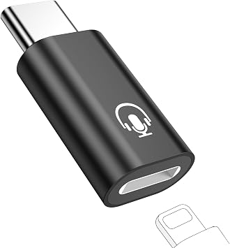 Fidioto USB C iPhone Adapter Not Support Data Transfer& Charging, USB C Male to Female Lightning Headphone Earphone Adapter for iPhone 16 iPad Pro iMac Pro,MacBook 12 and More Devices Black