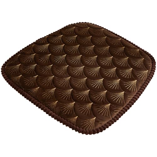 Cojín de silla para sillas de comedor, almohadillas antideslizantes para asiento de cocina con lazos, cojines de esponja acogedores con funda lavable y desmontable