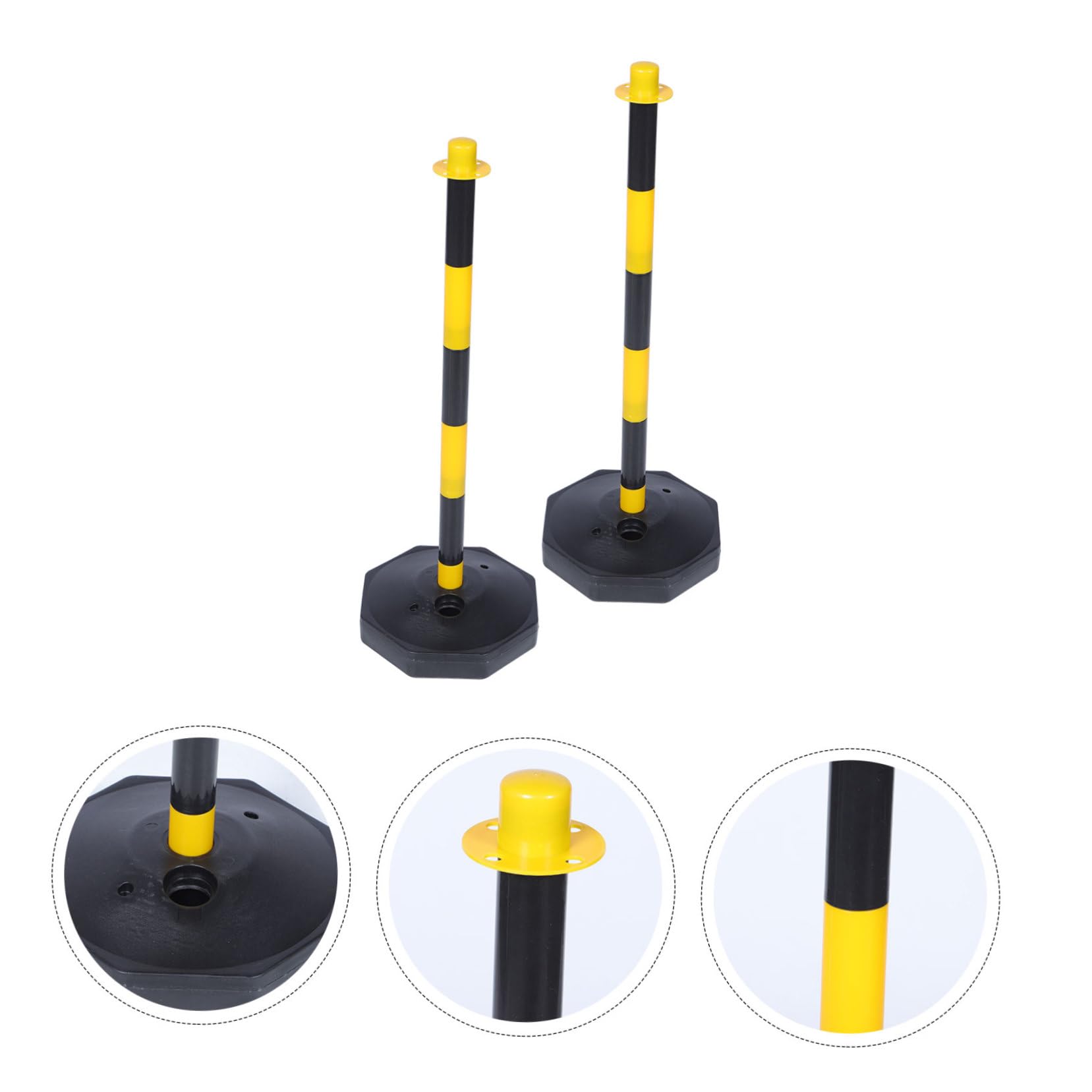 BELLIFFY Bollard Reflective Bollard Traffic Cones Safety Parking Bollard Delineator Post Barricade Post Cone Traffic Post Cones Traffic Safety Cones Orange Cones Traffic Plastic