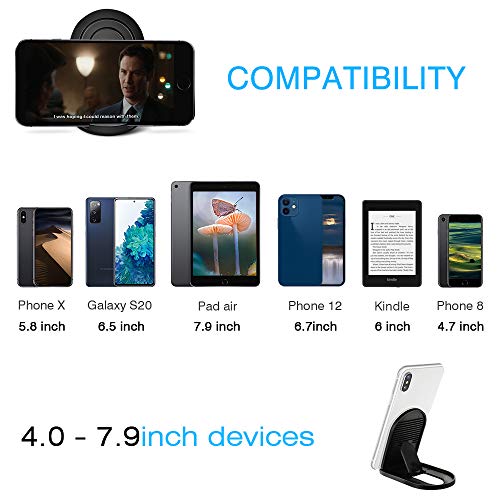 Cell Phone Stand For Desk, 7 Pack Black Mobile Stand Portable Foldable Desktop Cell Phone Holder Adjustable Universal Multi-Angle Cradle Kickstand For Tablet Ipad Mini Iphone X/Xr/Xs Max #TOP6