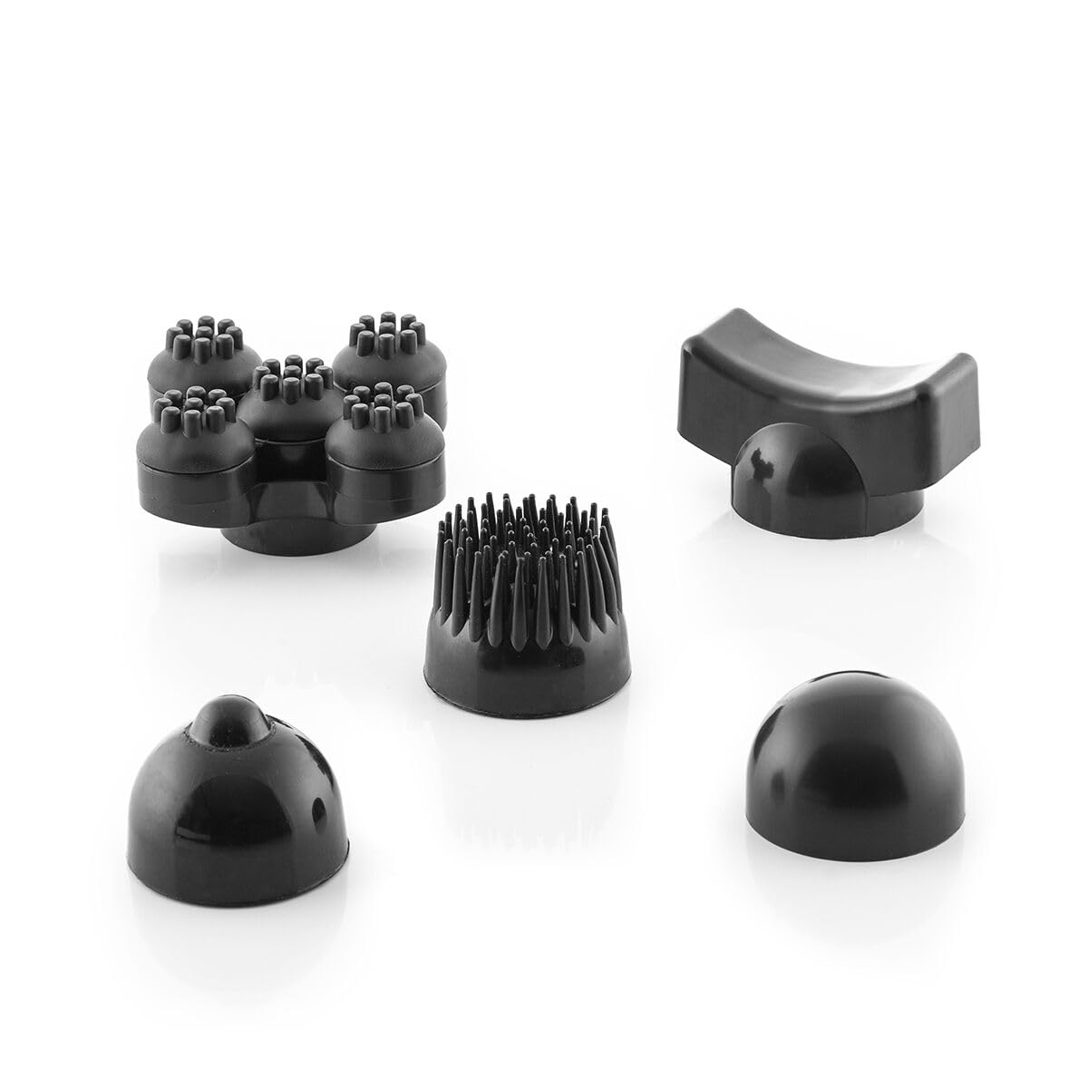 InnovaGoods® Massaggiatore manuale ricaricabile Masfin, massaggi il tuo corpo in modo profondo e rilassante, con 3 testine intercambiabili, ideale per la casa e il lavoro.