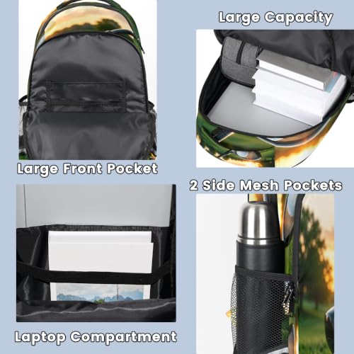 AUUXVA Golf Ball Sport Grass Backpack