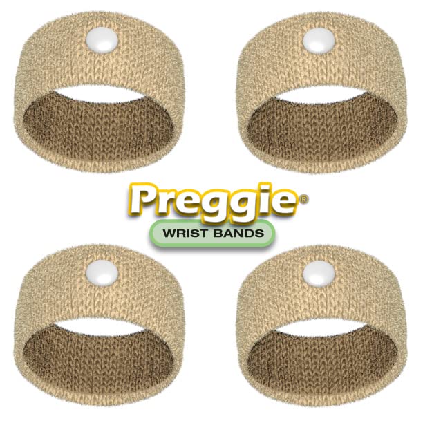 Image of Three Lollies Preggie Wrist Bands, Beige, 4 Wrist Bands