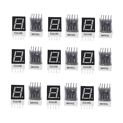 Cabilock Tube Display Module 20pcs Led Display Drive Tube Red Light Common Anode Low Voltage Assurance Lightweight