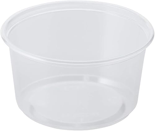 Miniatura 2 de Karat FP-DCL117-PP Tapa plana para recipientes de polipropileno de 8 onzas 32 onzas 03 pulgadas de altura 461 pulgadas de ancho 473 pulgadas de