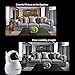 Wireless IP Camera 1080P,Nanny Cam,360 Degree Smart WIFI Camera Pan/Tilt/Zoom with Cloud Service,3D Image Touch Navigation,Panoramic View Night Vision,Two-Way Audio,Motion Detection for Elder,Baby,Pet