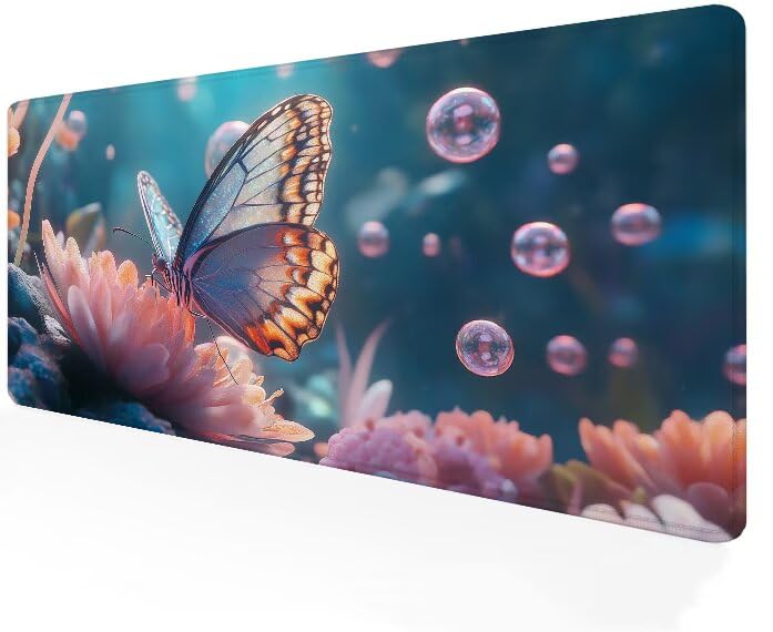 Tapis de souris gamer rose XXL idée cadeau idéale pour setup bureau setup fille