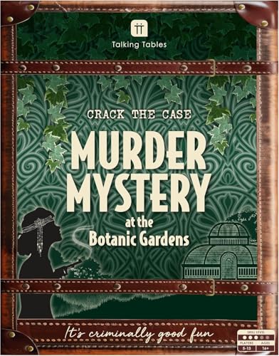 Talking Tables Murder Mystery at the Botanic Gardens Game Puzzles Clues Family Games Adults Dinner Party Brain Teaser Puzzles Secret Santa Christmas Ages 16+ 5-13 Players