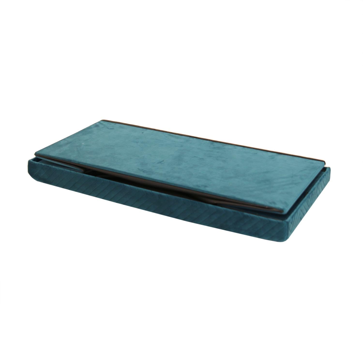 HOME DECO FACTORY - Coffre Banc Pliable Tissu Gris Fonce - 76X38X38 cm