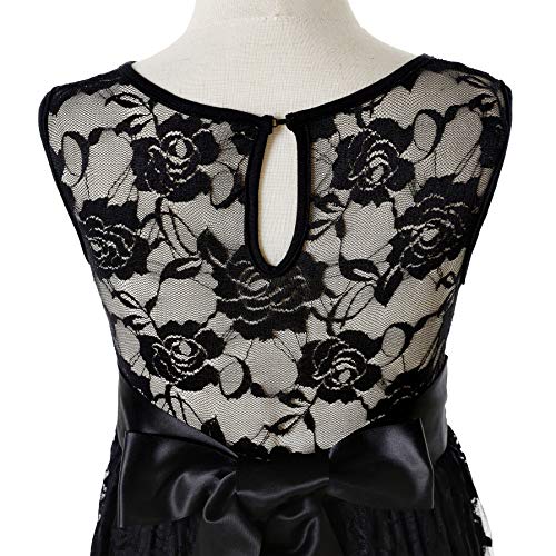 Weileenice Flower Girl Wedding Dress Sheer Back Kids Princess Bridesmaid Communion Party Prom Bohemian Maxi Lace Dresses3