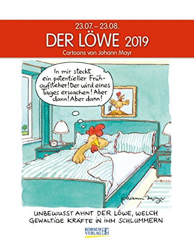 Löwe 232519 2019: Sternzeichenkalender-Cartoonkalender als Wandkalender im Format 19 x 24 cm. Löwe 232519 2019: Sternzeichenkalender-Cartoonkalender als Wandkalender im Format 19 x 24 cm.