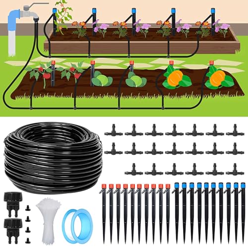 Bewässerungssystem Garten Set, 4/7 mm Bewässerung Kit, 2025 Neu Automatische Bewässerung Tropfbewässerung, Sprinkler für Bewässerung Pflanzen Tropfchenbewässerung Gewächshaus (33,5 Meter, 88 Stück) Bewässerungssystem Garten Set, 4/7 mm Bewässerung Kit, 2025 Neu Automatische Bewässerung Tropfbewässerung, Sprinkler für Bewässerung Pflanzen Tropfchenbewässerung Gewächshaus (33,5 Meter, 88 Stück)