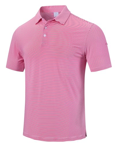 Image of Polo Shirts for Boys Golf Polo Shirt Short Sleeve Boys Performance Polo Dry Fit Stretch Collared UPF50+ Kids Golf Shirts