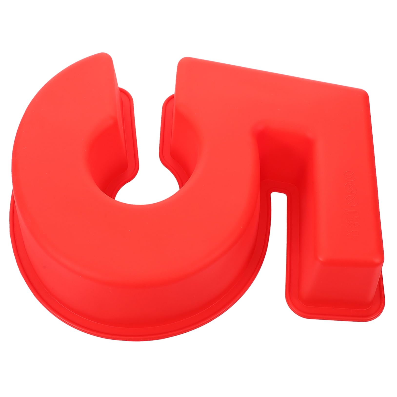 Cabilock 3 Piezas Molde De Torta Molde Para Pasteles De Número Pequeño Suministro Para Hornear Herramienta De Molde Para Hornear Molde Para Pastel Doméstico Gel De Sílice Rojo