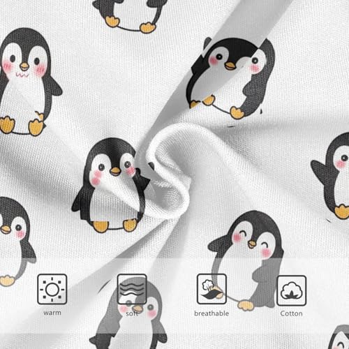 Joisal Toddlers Underwear Floral 2t Cotton Panties Little Girl Durable Underpants Briefs Cute Cartoon Penguins White3