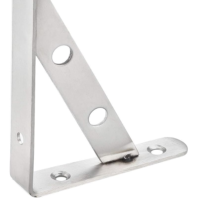 シェルフブラケット6インチx 4インチ440ポンドヘビーデューティステンレス鋼ソリッドサポートコーナーブレース2個 Ekh4thdrsx Radandtherest Com